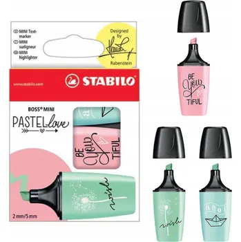 Zvýrazňovač Zvýrazňovač Stabilo vícebarevný, 3 ks