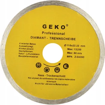 Řezný kotouč Diamantový kotouč NA řezání betonu plný 115 mm