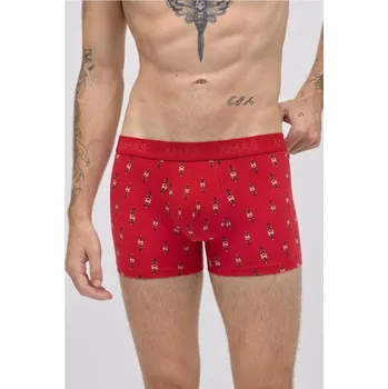 Boxerky VÁNOČNÍ BOXERKY 20433 červená XL