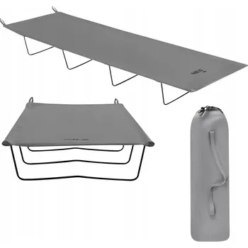Zahradní lehátko Polní lůžko Nils Camp 190 cm x 60 cm šedé