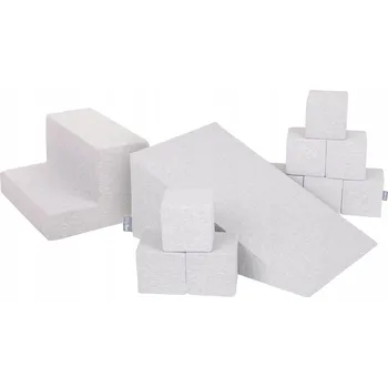 ostatní stavebnice KiddyMoon Pěnové dětské hřiště PPZ-253 stavebnice kostky/klín L/schůdek