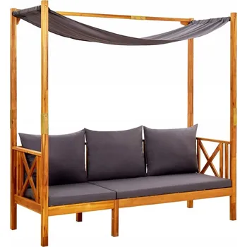 Zahradní lavice Zahradní lavice s baldachýnem, masivní akáciové dřevo