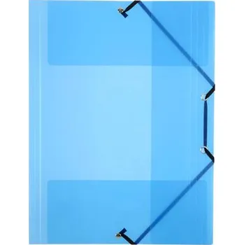 Desky s gumičkou "PropyGlass", transparentní, modrá, PP, 15 mm, A4, VIQUEL