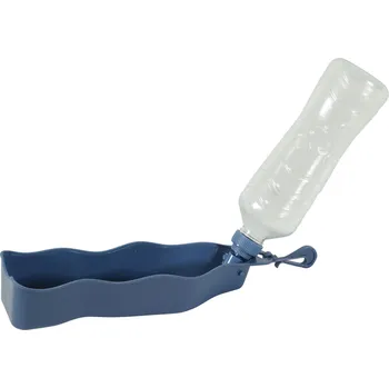 Miska pro psa Lahev skládací BIVOUAK 450ml plast modrá Zolux