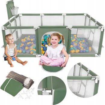 Dětská ohrádka Dětská Ohrádka Hřiště Koš Branky 400 míčků SELONIS BO-100X