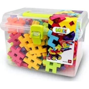 ostatní stavebnice Meli Maxi cestovní krabička Stavebnice vafle 110 kusů