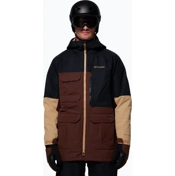 Pánské oblečení Pánská snowboardová bunda Columbia Coreshot tobacco/black/canoe