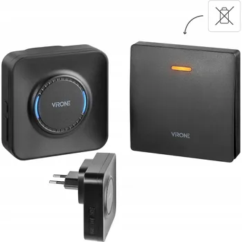 Domovní zvonek Bezdrátový zvonek Virone s dosahem 200 m a hlasitostí 100 dB