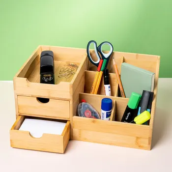 Úložný box Die moderne Hausfrau Bambusový organizér Deluxe 476843