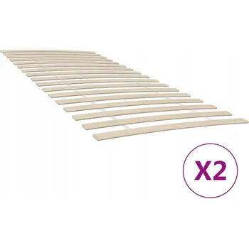 Postelový rošt VidaXL Rošt do postele, 34 lamel, 2 ks, 90x200