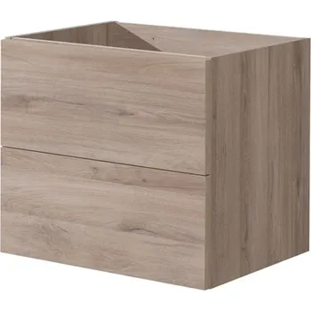 Koupelnový nábytek Aira, koupelnová skříňka 608x528x465 mm, spodní, dub Kronberg, push, 2 zásuvky CN720S