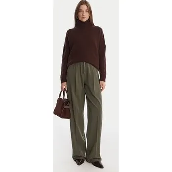 Dámské kalhoty Marella Kalhoty z materiálu Vanto 2523136065 Zelená Regular Fit 40