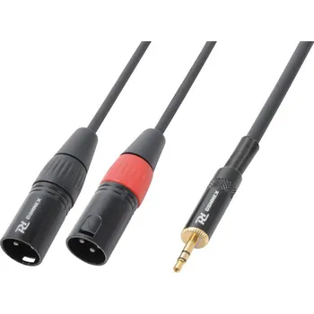 Kabel Power Dynamics CX70-3 Cable 2 x XLR Male - 3.5 mm Stereo 3.0M
