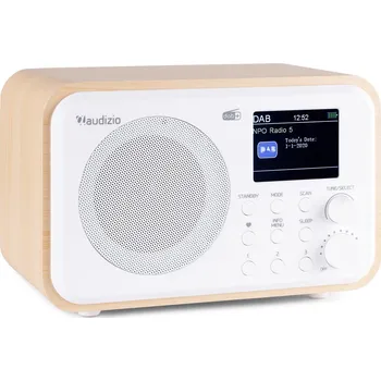 Radiopřijímač Audizio Milan přenosné rádio FM/DAB+ s baterií, bílé