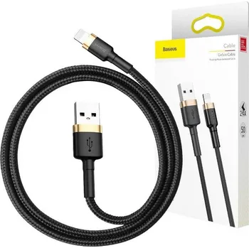 Datový kabel Baseus Cafule Cable USB Lightning 2A 3m (Gold Black)