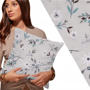 Polštář Povlak na polštářek 40x40 BAVLNĚNÝ na polštář BELLUNO dekorativní listy