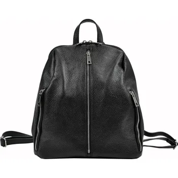 Městský batoh Dámský kožený batoh Patrizia 518-011 černý