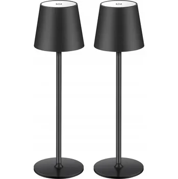 Lampička Sada 2 LED stolních lamp 3000 K USB-C Černé
