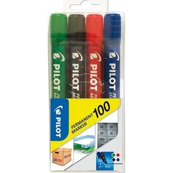 Permanentní popisovač Pilot 100, sada 4 barev