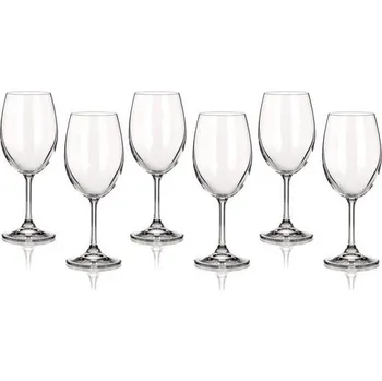 Sklenice Skleničky na bílé víno LEONA - 340 ml, sada 6 ks