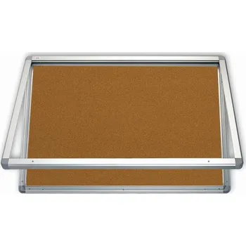 Kancelářský nábytek Venkovní vitrína s horizontálním otevíráním, výplň korek 75 x 70 cm