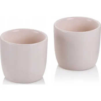 Sklenice Skleničky na vejce 2 ks porcelán béžové