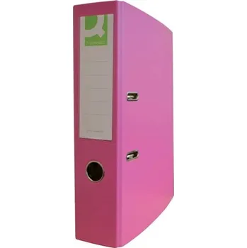 Archivační box Pák.pořadač Q-C - A4, poloplast, 7,5 cm, růžový