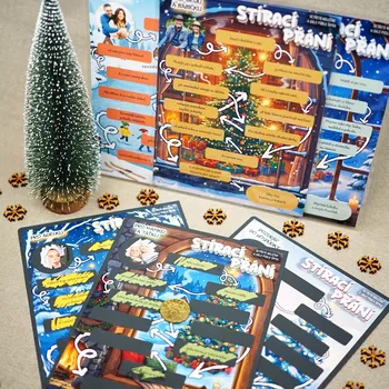 Stírací vánoční přání - s vlastním textem a fotografií