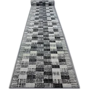 Koberec BĚHOUN BCF BASE 120 cm ČTVERCE šedý ^*Q2360