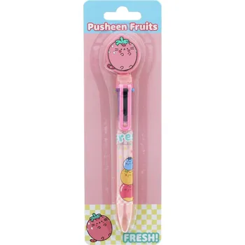 PROPISKA PUSHEEN FRUITS 6 BAREV KOČKA KOTĚ MULTIKOLOROVÁ JAHODA 3D