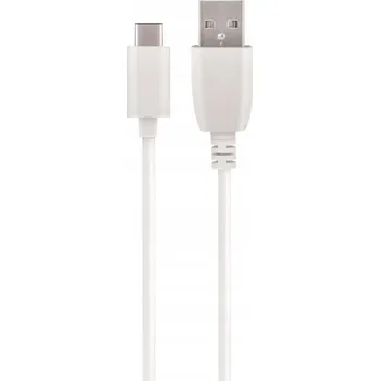 Datový kabel Kabel Hammer USB - USB-C 2 m bílý