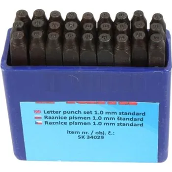 Razítko Triumf Razící matrice písmen, sada 27 ks, velikost 3,0 mm