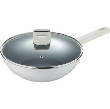 Pánev Bergner Pánev WOK s poklicí s nepřilnavým povrchem LINES 28 cm