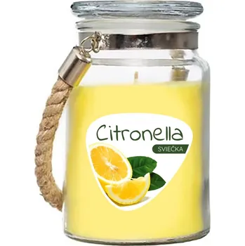 Svíčka STREND PRO Sviečka Citronella, repelentná, v skle, 140 g, 85x105 mm