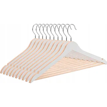 Ramínko Šatní ramínko dřevěný Pafen bílý