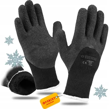 Pracovní rukavice PRACOVNÍ RUKAVICE ZIMNÍ ZATEPLENÉ SILNÉ rukavice TEPLÉ LATEX ODOLNÉ