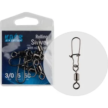 KOÓS - Obratlík s rychloklipem Rolling Nice Snap vel. 6/0 3 ks