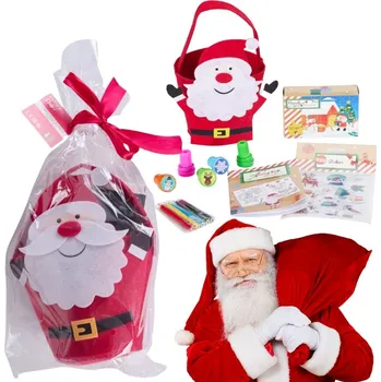 Výtvarná sada Hotový Mikulášský Balíček Pro Děti Dárek Kreativní Vánoční Sada