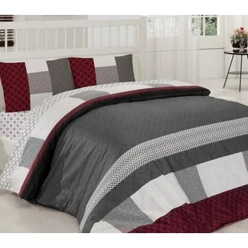 Povlečení Saténové Povlečení 160x200 Valentini Madora bordó