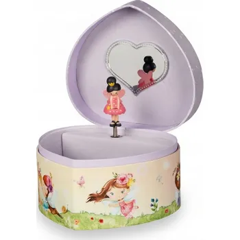 Šperkovnice Šperkovnice s vílou ELFEM HRACÍ SKŘÍŇKA FIALOVÁ, KRABIČKA na šperky a poklady