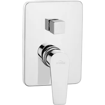 Vodovodní baterie Podomítková sprchová baterie Invena Dokos, stříbrná