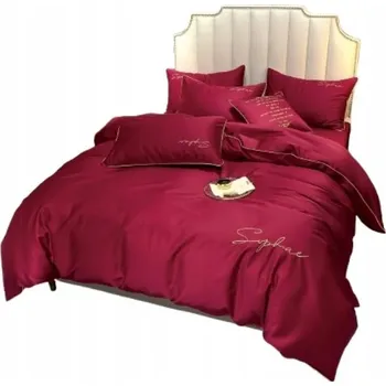 Povlečení Povlečení 140x200 Sada 2 díly Jednobarevné s Výšivkou Mikrovlákno Areta 05