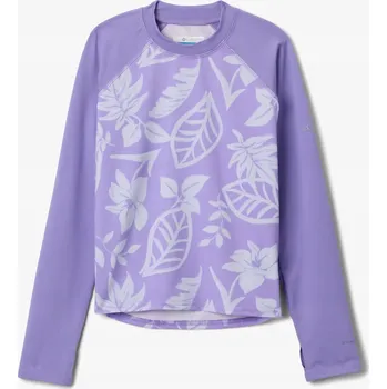 Dívčí mikina Dívčí Mikina Columbia Sandy Shores Printed LS Sunguard - fialová M