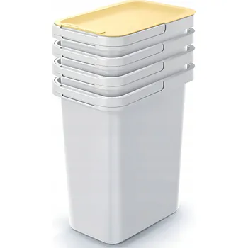 Odpadkový koš SADA ODPADKOVÝ KOŠ DO KANCELÁŘE NEBO DOMÁCNOSTI, 4 BARVY, 4x12L