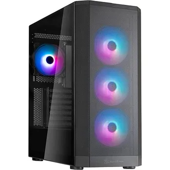 PC skříň SilverStone FARA 514X, Midi-Tower skříň, 4x RGB větráky v balení, podpora 2x 360mm radiátoru, černý, SST-FA514X-BG