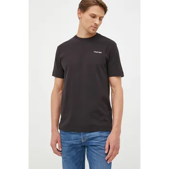 Pánské oblečení Bavlněné tričko Calvin Klein K10K109894.9BYY černá 99X, vel. S