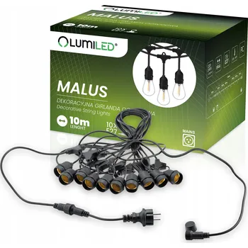 Vánoční dekorace Světelný řetěz Lumiled síťový černý kabel vánoční osvětlení