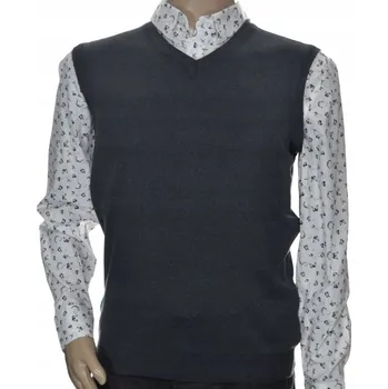 Pánský svetr Selantino pánská vesta elegantní svetr přes hlavu s výstřihem do V, velikost L