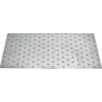 Obraz Perforovaná deska ocel 6 cm délka, 16 cm šířka, 2 mm tloušťka
