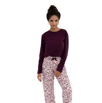 Dámské pyžamo Dámské dlouhé pyžamo Sensis Heidi L Fialová